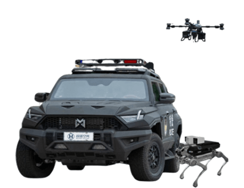 多功能安防巡逻无人车